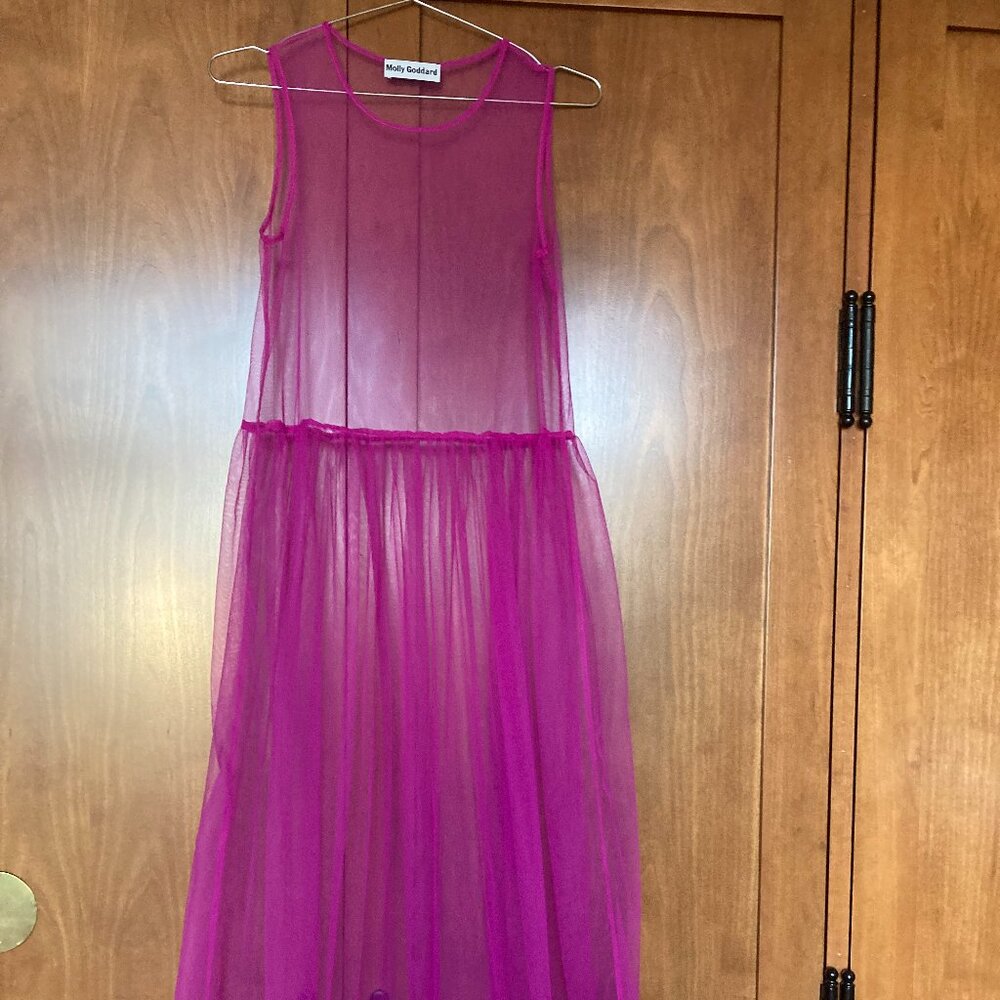 Molly Goddard Bright Pink Tulle Dress